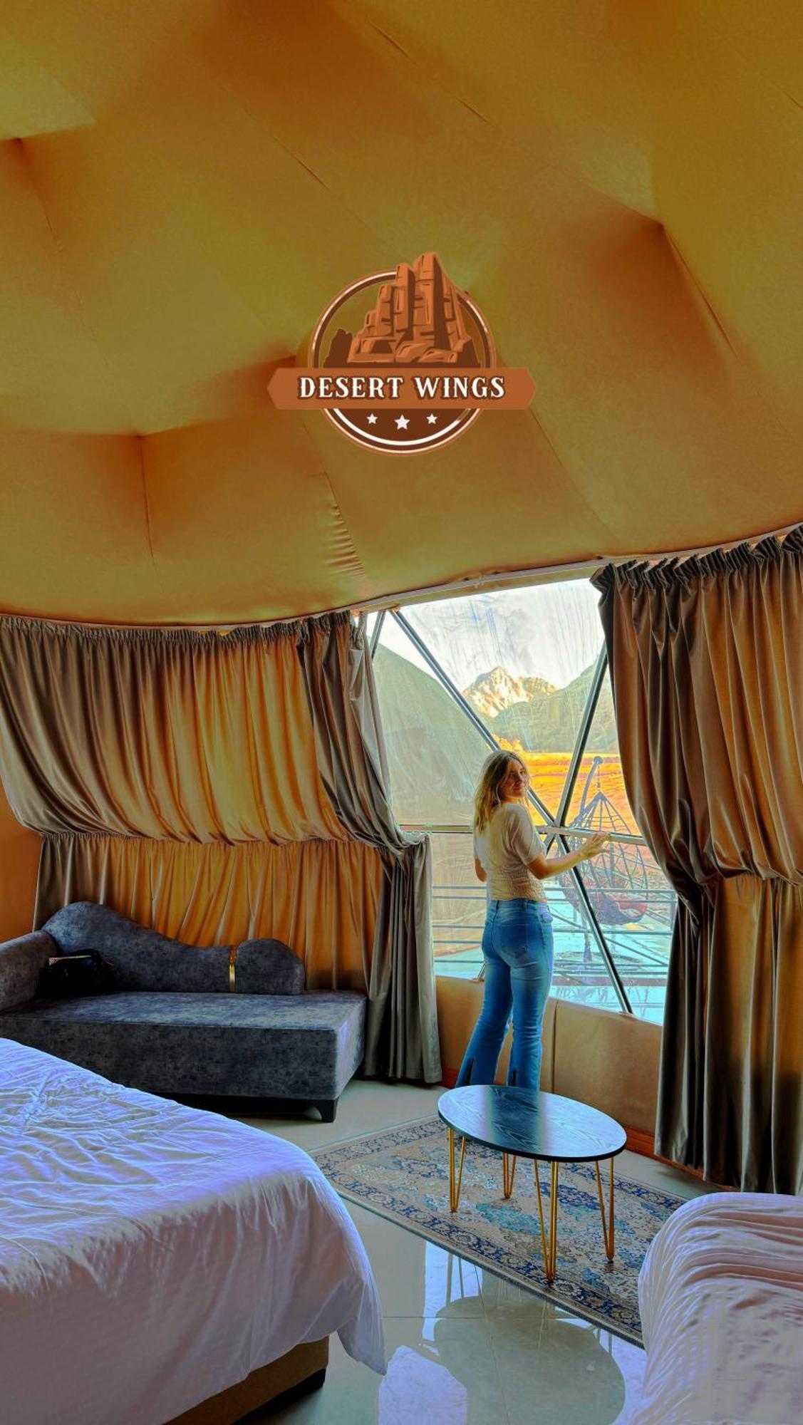 Rum Wings Bubble Luxury Camp Wadi Rum Eksteriør billede