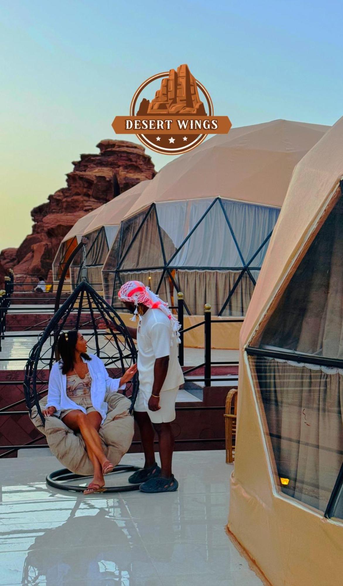 Rum Wings Bubble Luxury Camp Wadi Rum Eksteriør billede
